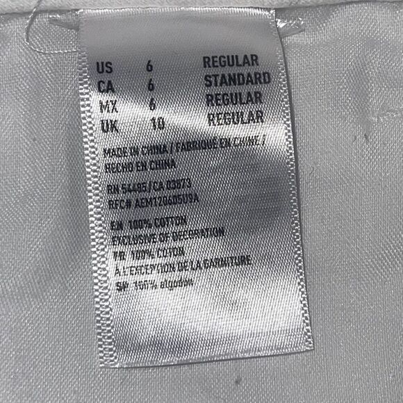 American Eagle Outfitters‎ Womens Tomgirl Button-Fly Straight-Leg Jeans Size 6 - Picture 9 of 12